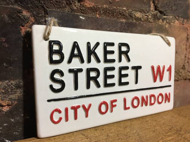 Baker Street-London Street Sign-Baking-Kitchen Decor-Cakes-Kitchen Sign-Baking Wall Sign-Gifts For Her-Home Signs-Stocking Fillers-Christmas - image 1
