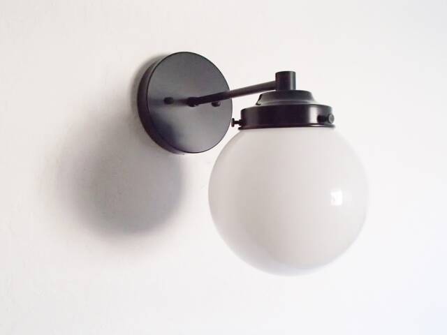 Minimalist Wall Sconce - Globe Orb Bathroom Lighting Vanity Light Hallway Entryway Living Room Dining Kitchen Ul Listed - image 1