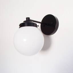 Minimalist Wall Sconce - Globe Orb Bathroom Lighting Vanity Light Hallway Entryway Living Room Dining Kitchen Ul Listed - thumbnail 3