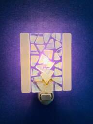 White Mosaic Night Light Free Shipping - Us