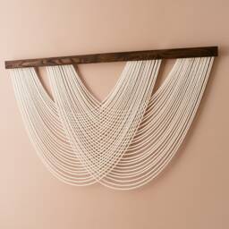 Fiber Wall Decor, Minimalist Art, New Home Gifts, Modern Macrame, Tapestry Hanging, Unique Rope Art, Living Room Decor W99 - thumbnail 4