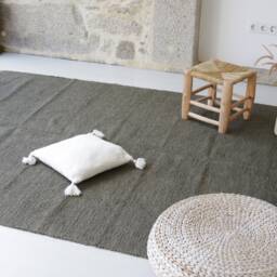 Large Carriage Green Rug 170x240cm, Dark Area Rug, Living Room Bedroom Scandinavian Gr??ner Teppich, Contemporary - thumbnail 2
