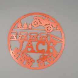 Personalised Monster Truck, Kids Bedroom Decor, Car Club Name Sign Name, Door Or Wall Hanger in Acrylic Wood - thumbnail 4