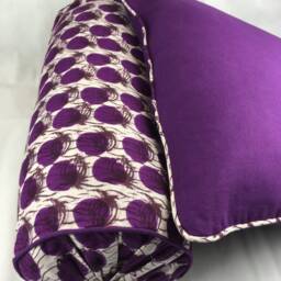 Decorative Wax Cushion, Boho Chic Decorative Patterned Cushion Cover, Purple Gift For Her - thumbnail 3