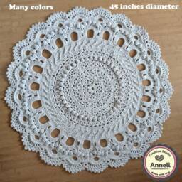 Crochet Doily Rug 45 - thumbnail 3