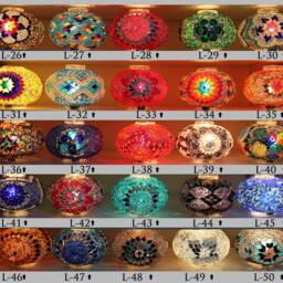 Turkish Mosaic Chandelier With 37 Large Globes , ID 144 - thumbnail 4