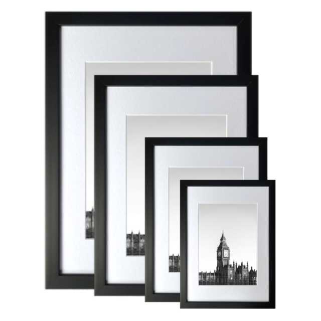 Black Picture Frame Photo A3, A4, A5, 5x7, 6x8 , 8x10, 11x14 Wall Decor Family Wedding Gift A3 A4 - image 1
