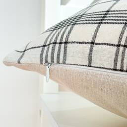 Black Tribal Hemp Hand Woven Natural Dye Color Hmong Lumbar Pillow Cover - thumbnail 3