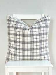 Black Tribal Hemp Hand Woven Natural Dye Color Hmong Lumbar Pillow Cover - thumbnail 1