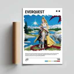 Everquest - 1999 Pc Game Print - Wall Art Retro Poster Gaming Gift A5-A4-A3-A2-A1 Unframed Canvas For Frame Or Hanger - thumbnail 3