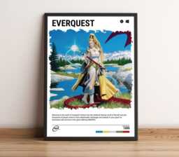 Everquest - 1999 Pc Game Print - Wall Art Retro Poster Gaming Gift A5-A4-A3-A2-A1 Unframed Canvas For Frame Or Hanger - thumbnail 1