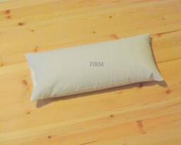 Firm Mac's Natural Organic Buckwheat Hull Neck & Lumbar Pillow, 15 Inches Long X 7 Wide 2 1/2-Inches Loft, No Zipper - thumbnail 1