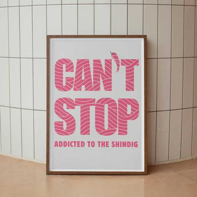 Can't Stop - Pink Waves Poster Song-Inspired Print, Home Decor, Iconic Lyric Quote, Music Lover Wall Art, Rock Band Posters