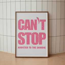 Can't Stop - Pink Waves Poster Song-Inspired Print, Home Decor, Iconic Lyric Quote, Music Lover Wall Art, Rock Band Posters - thumbnail 1