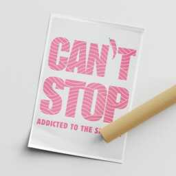 Can't Stop - Pink Waves Poster Song-Inspired Print, Home Decor, Iconic Lyric Quote, Music Lover Wall Art, Rock Band Posters - thumbnail 3