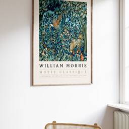 William Morris Poster, Exhibition Print, Vintage Wall Art, Textile Floral Art - thumbnail 2