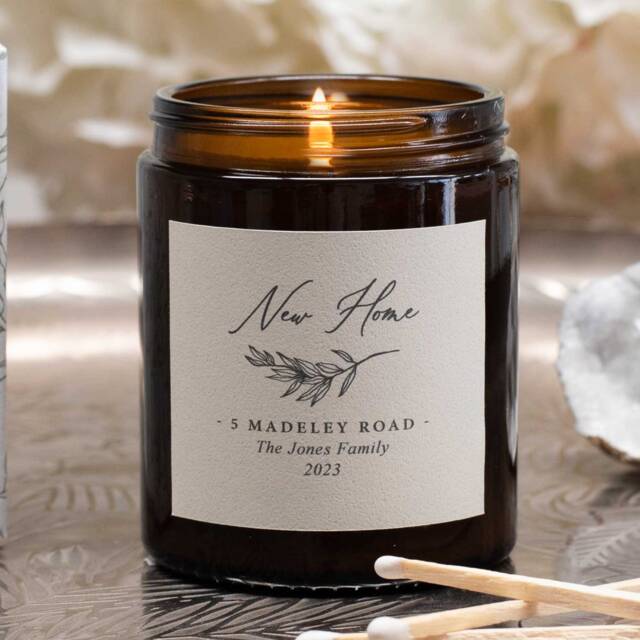 Personalised New Home Candle - Thoughtful, Unique, Gift - image 1
