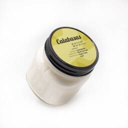 Calabasas California Soy Wax Candle, Lemongrass Patchouli Spa Small Batch Farmhouse Candle - thumbnail 2