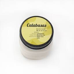 Calabasas California Soy Wax Candle, Lemongrass Patchouli Spa Small Batch Farmhouse Candle - thumbnail 1