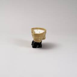 Frank No2 Candle Size S- Organic Essential Oils - Hand Crafted Vegan Reusable Container Eco Friendly-Aromatherapy- Ceramic Candle - thumbnail 3