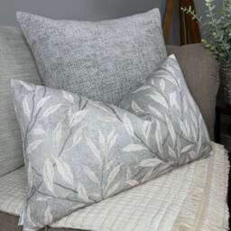 Sanderson Fabric, Leaf Trail - Osier Linen Silver Grey Cushion Cover, Pillow Double Sided, Made in Uk, Home Decor/Countryside - thumbnail 4