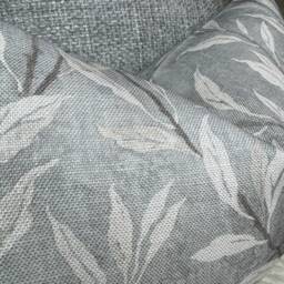 Sanderson Fabric, Leaf Trail - Osier Linen Silver Grey Cushion Cover, Pillow Double Sided, Made in Uk, Home Decor/Countryside - thumbnail 3