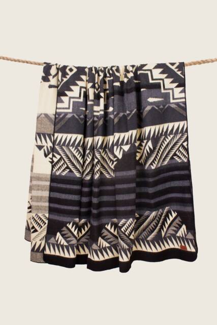 Handmade Alpaca Wool Blanket Southwest Aztec Throw - image 1