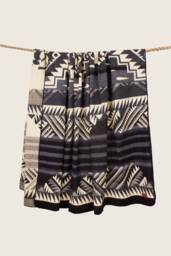Handmade Alpaca Wool Blanket Southwest Aztec Throw