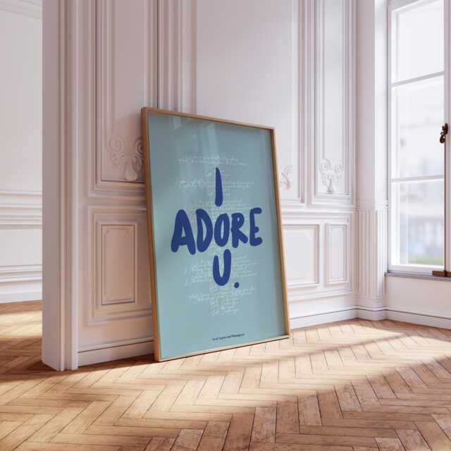 Fred Again I Adore U Print, You Song Lyrics, Lyric Fred Again, Love Print, Again U Print - image 1