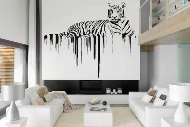 Tiger Wall Decal African Animal Vinyl Sticker, Home Decor 1430 - image 1