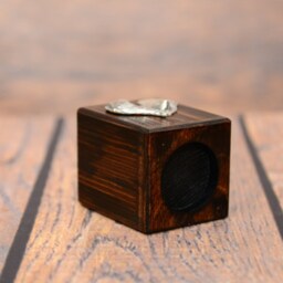 Kerry Blue Terrier - Wooden Candlestick With Dog, Souvenir, Decoration, Limited Edition, Collection - thumbnail 3