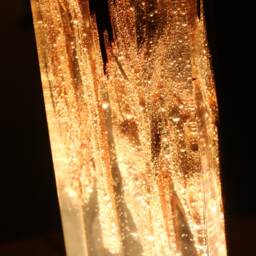Fractured Mahogany Epoxy Resin Lamp Handmade Bedside Nightlight - thumbnail 4
