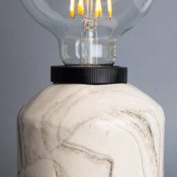 Bixa Small Marbled Ceramic Table Lamp 5.5 - thumbnail 3