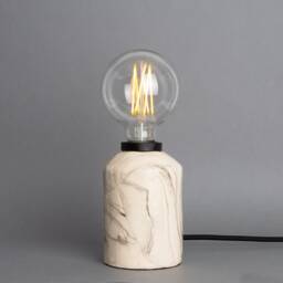 Bixa Small Marbled Ceramic Table Lamp 5.5 - thumbnail 1