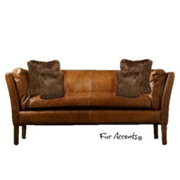 Plush Brown Faux Fur Pillow Cover - Shag Sheepskin, Usa Made