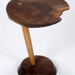 Cyclops Side Table in Walnut & White Oak - thumbnail 4