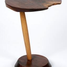Cyclops Side Table in Walnut & White Oak - thumbnail 2