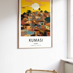 Kumasi Ghana Travel Poster West African Wall Art Print - thumbnail 2