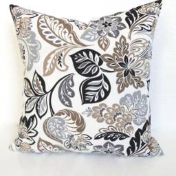 Gray Outdoor Pillow Charcoal Grey Throw Pillow Covers Black Outdoor Pillows Solid Gray Tan Pillow 16 18x18 All Sizes Home - thumbnail 2
