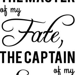 Nelson Mandela Quote Wall Decal - Master Of My Fate Vinyl Art - thumbnail 3