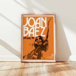 Joan Baez 1974 Baalbeck International Festival Poster - 29 July Lebanon - thumbnail 3