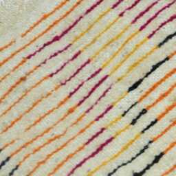 Handcrafted Orange Moroccan Rug - Wool Berber Tribal - thumbnail 4