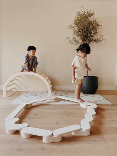 Montessori Balance Beam Birch Wood Toddler Activity Toy - M/L Sets - image 1