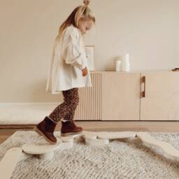 Montessori Balance Beam Birch Wood Toddler Activity Toy - M/L Sets - thumbnail 3