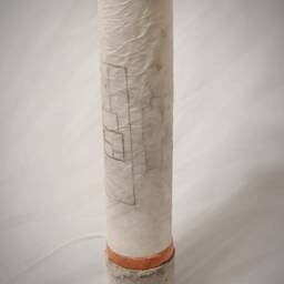 Architectural Trace Paper Lantern Desk Lamp - thumbnail 3