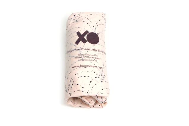 Fitted Crib Sheet- Rosewater Tears - Ready To Ship Modern Nursery Crib Sheet For Baby Girl - image 1