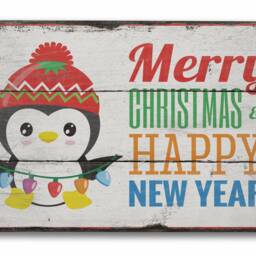 Merry Christmas Sign, Happy New Years Christmas, Holiday Love Decor, Wooden Sale Wall Decor - Old Sign - thumbnail 2