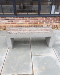 Handmade Terrazzo Concrete Bench Modern Indoor & Outdoor Seating