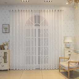 Custom Curtain Made To Measure Wheat Jacquard Voile Sheer - thumbnail 3