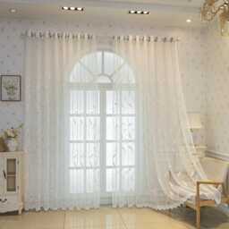 Custom Curtain Made To Measure Wheat Jacquard Voile Sheer - thumbnail 2